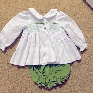 Sugar Dumplin. Green Corduroy Set. 18M.